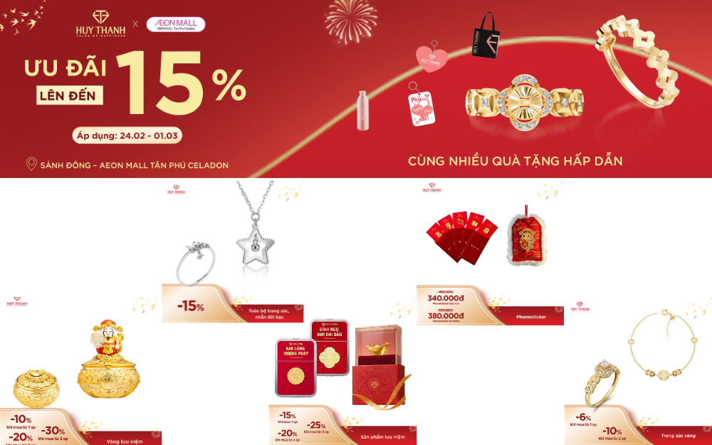 HUY THANH JEWELRY GÓP MẶT TẠI GOLD DAY FAIR - ƯU ĐÃI HẤP DẪN ĐẾN 15%