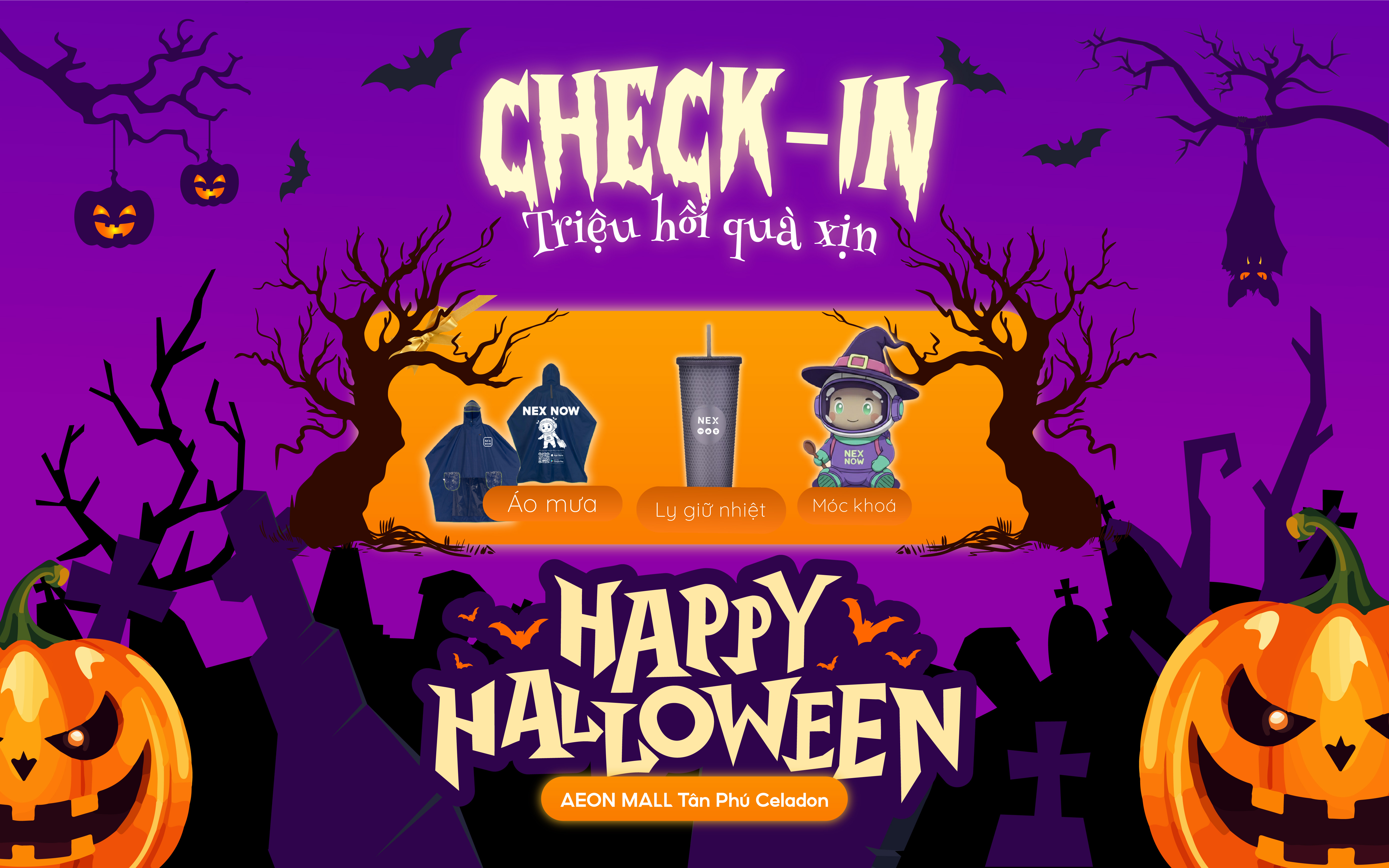 HALLOWEEN NEX NOW – GẮP QUÀ MA THUẬT, VẬN MAY HIỆN RA!