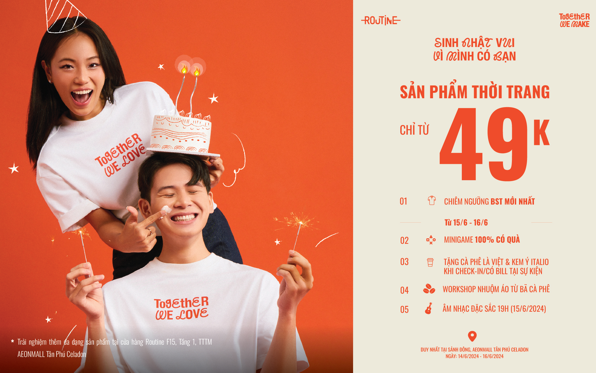 TOGETHER WE CHEER! SINH NHẬT VUI VÌ MÌNH CÓ BẠN TẠI AEON MALL TÂN PHÚ CELADON