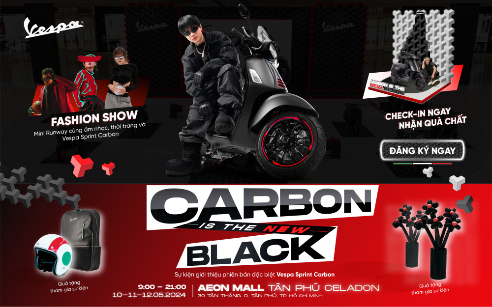 BƯỚC VÀO THẾ GIỚI CARBON CÙNG VESPA