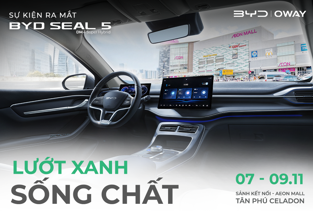 SỰ KIỆN RA MẮT BYD SEAL 5 TẠI AEON MALL TÂN PHÚ CELADON - LƯỚT XANH SỐNG CHẤT