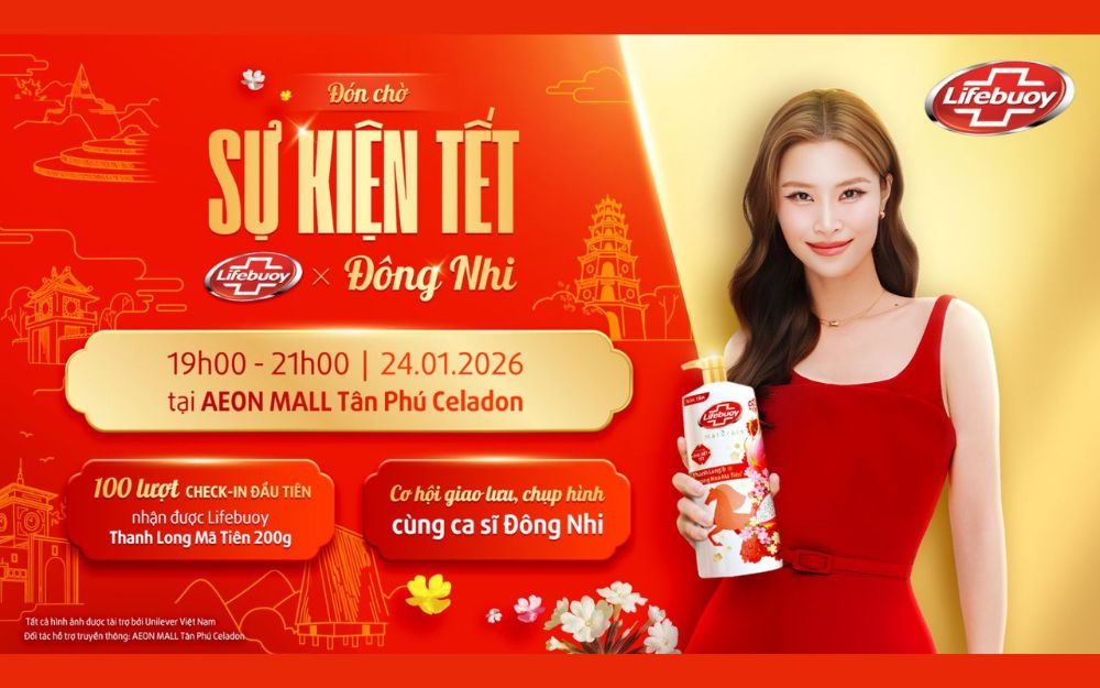 CHÀO ĐÓN ĐÔNG NHI XUẤT HIỆN TẠI SỰ KIỆN TẾT CÙNG LIFEBUOY