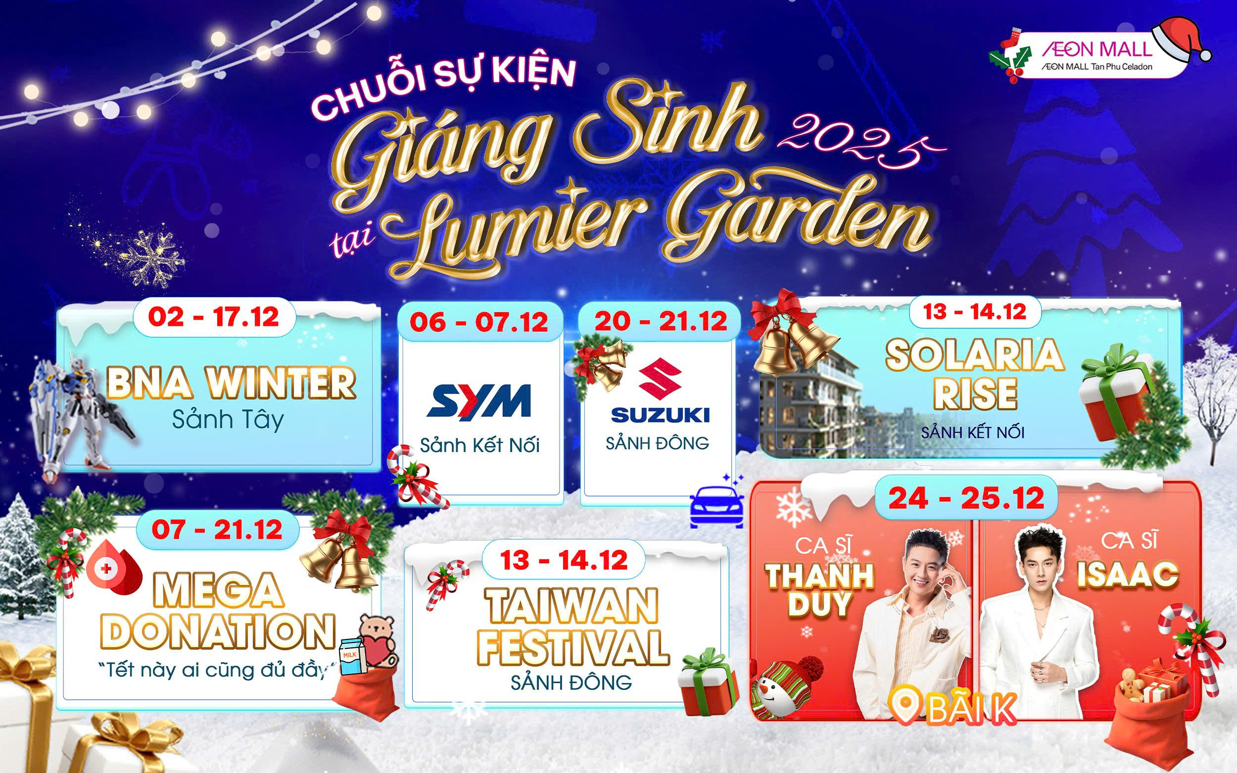 CHUỖI SỰ KIỆN GIÁNG SINH 2025 TẠI LUMIÈRE GARDEN