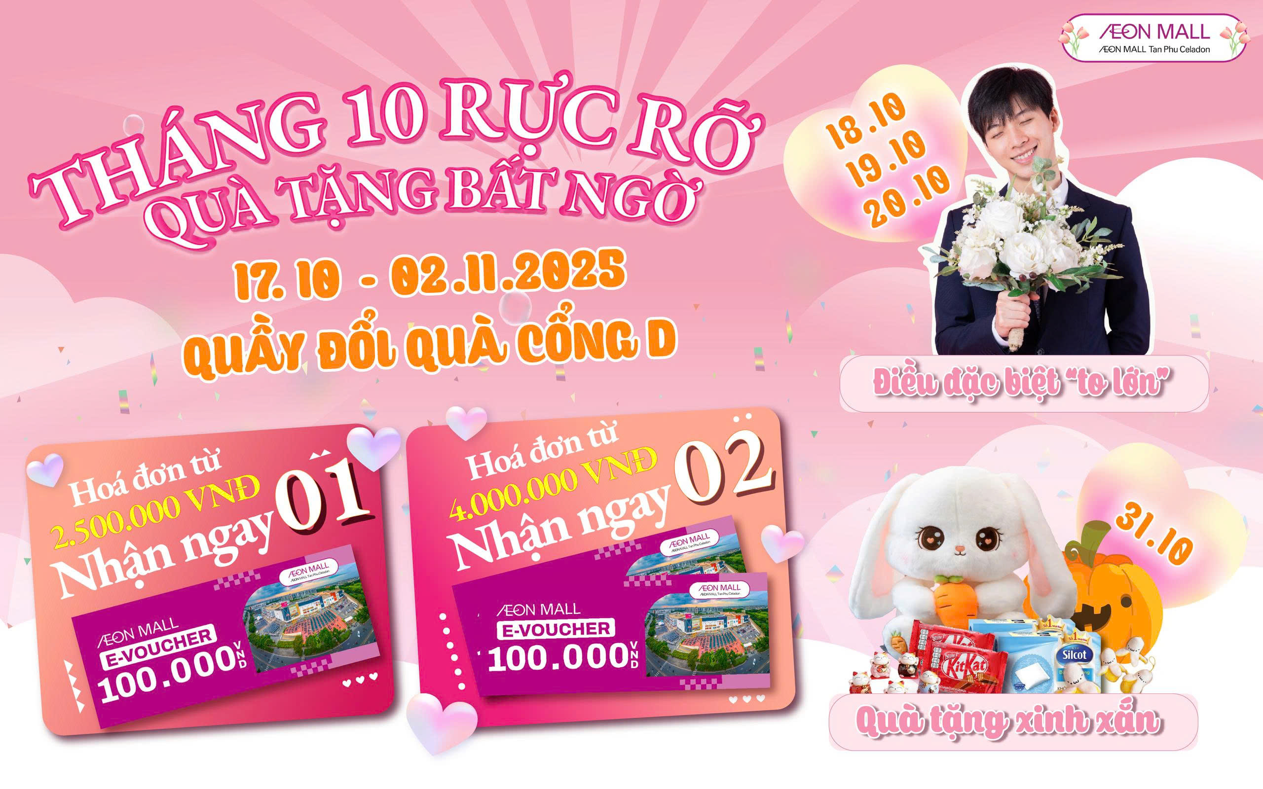 THÁNG 10 RỰC RỠ QUÀ TẶNG BẤT NGỜ