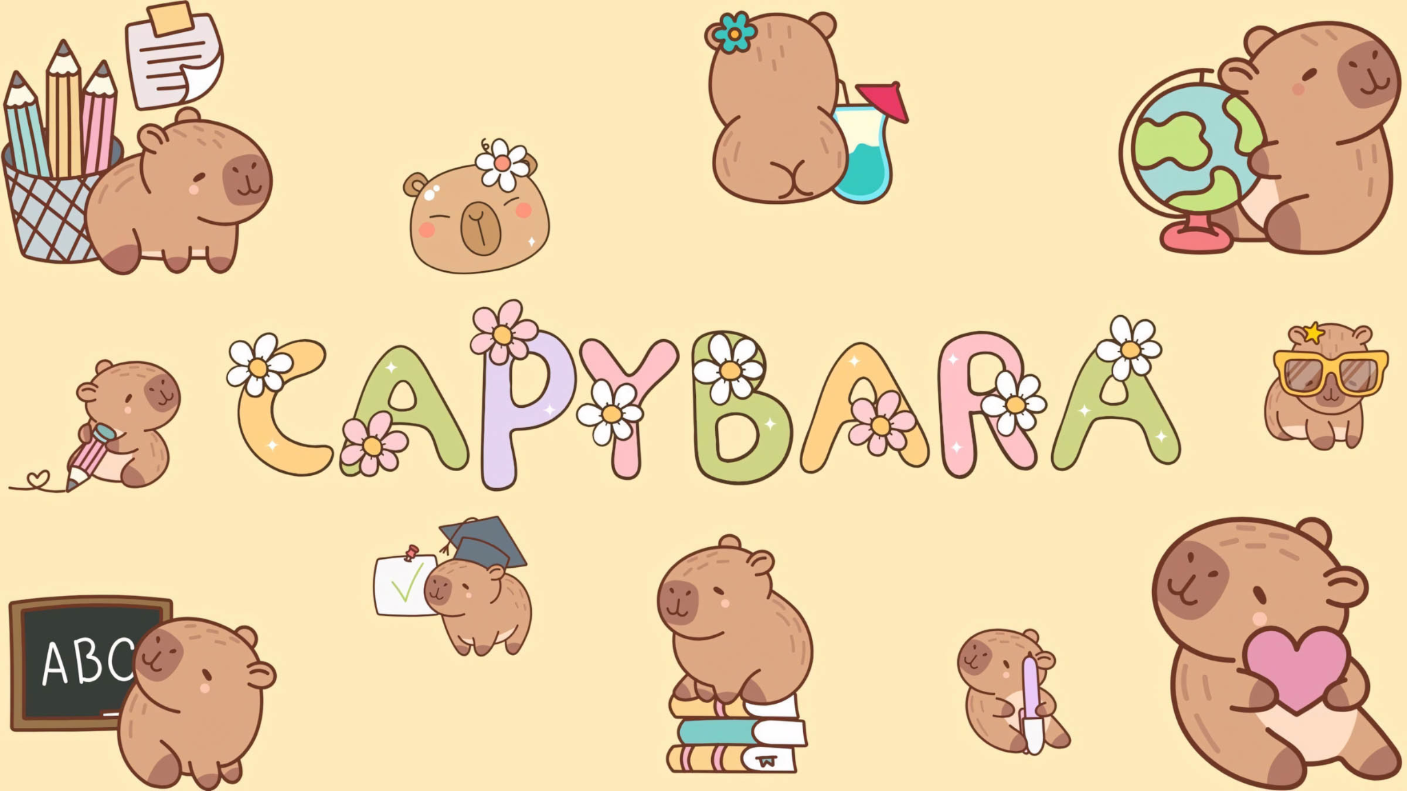 Tổng hợp 100+ hình nền Capybara cute, cho điện thoại và PC