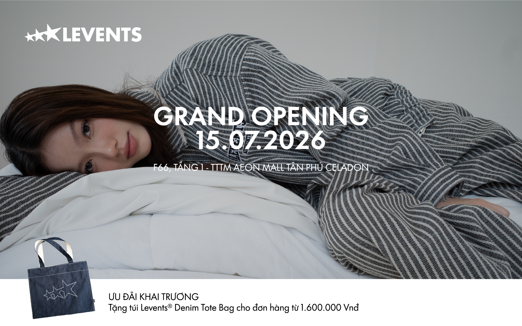 LEVENTS CHÍNH THỨC CÓ MẶT TẠI AEON MALL TÂN PHÚ CELADON
