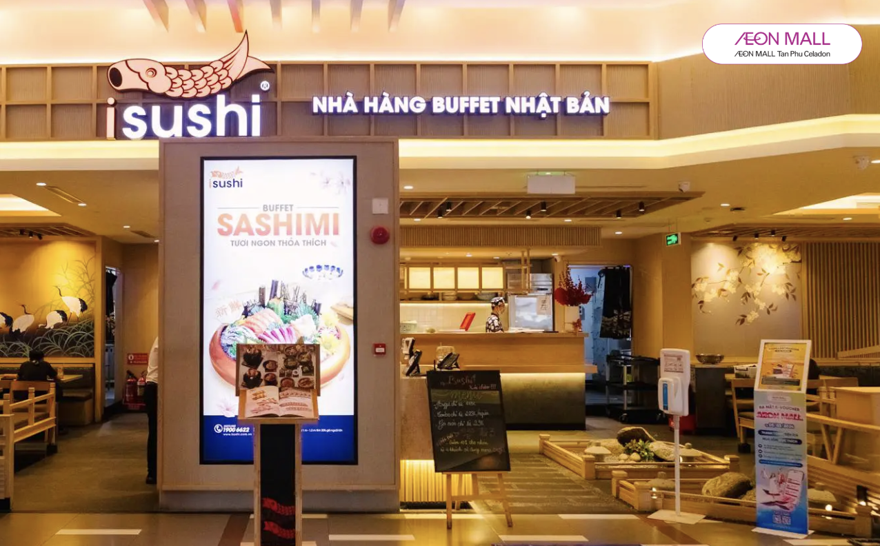 Danh sách 11 chi nhánh iSushi tại TP.HCM