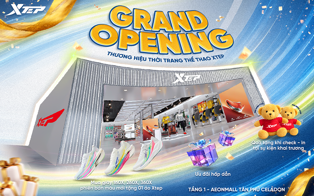 [NÂNG CẤP CỬA HÀNG MỚI] XTEP AEON MALL TÂN PHÚ CELADON
