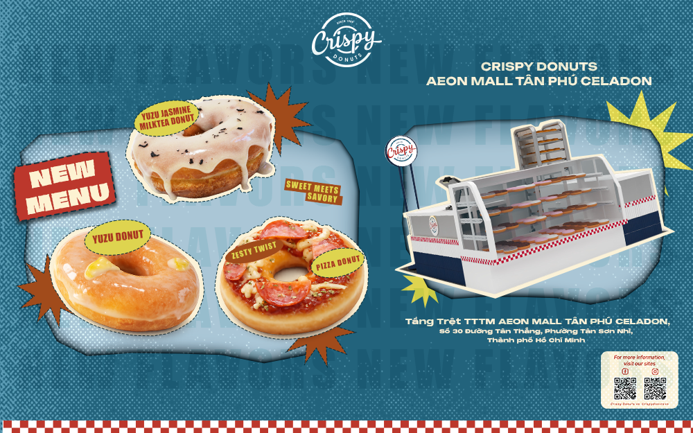 [KHAI TRƯƠNG CỬA HÀNG MỚI] CRIPSY DONUTS AEON MALL TÂN PHÚ CELADON