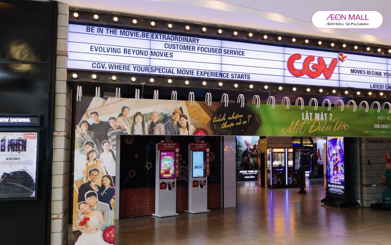 Lịch chiếu phim CGV AEON MALL Tân Phú Celadon mới nhất 2026