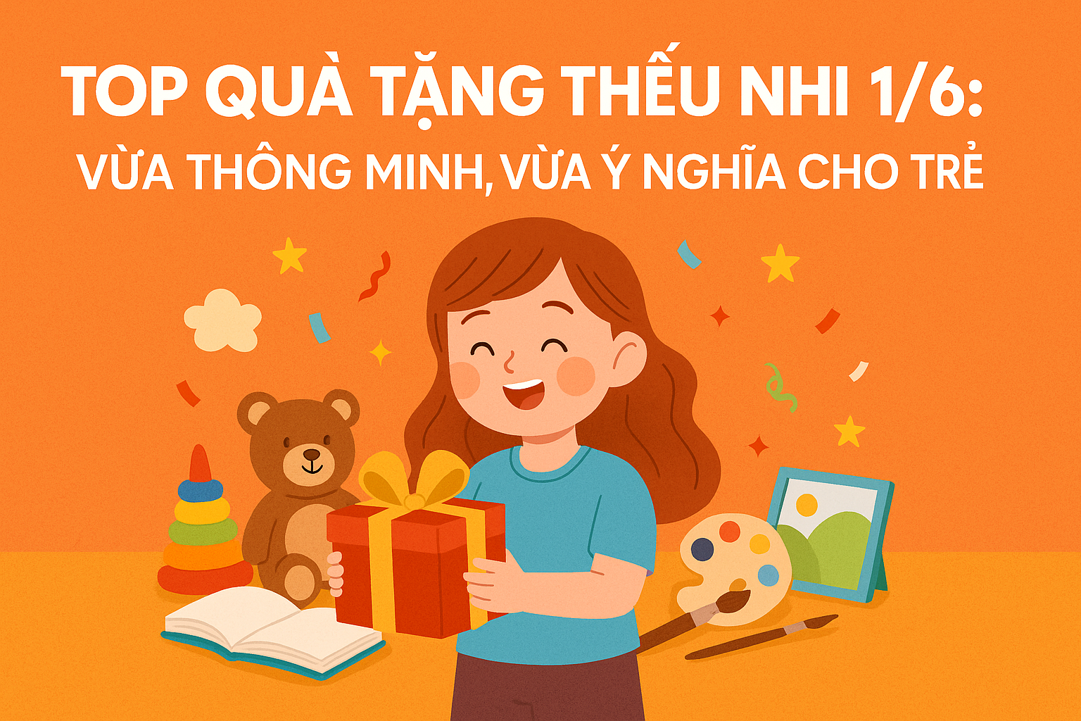TOP QUÀ TẶNG THIẾU NHI 1/6: VỪA THÔNG MINH, VỪA Ý NGHĨA CHO TRẺ