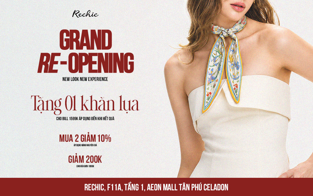 RECHIC AEON MALL TÂN PHÚ CELADON CHÍNH THỨC RE-OPENING!