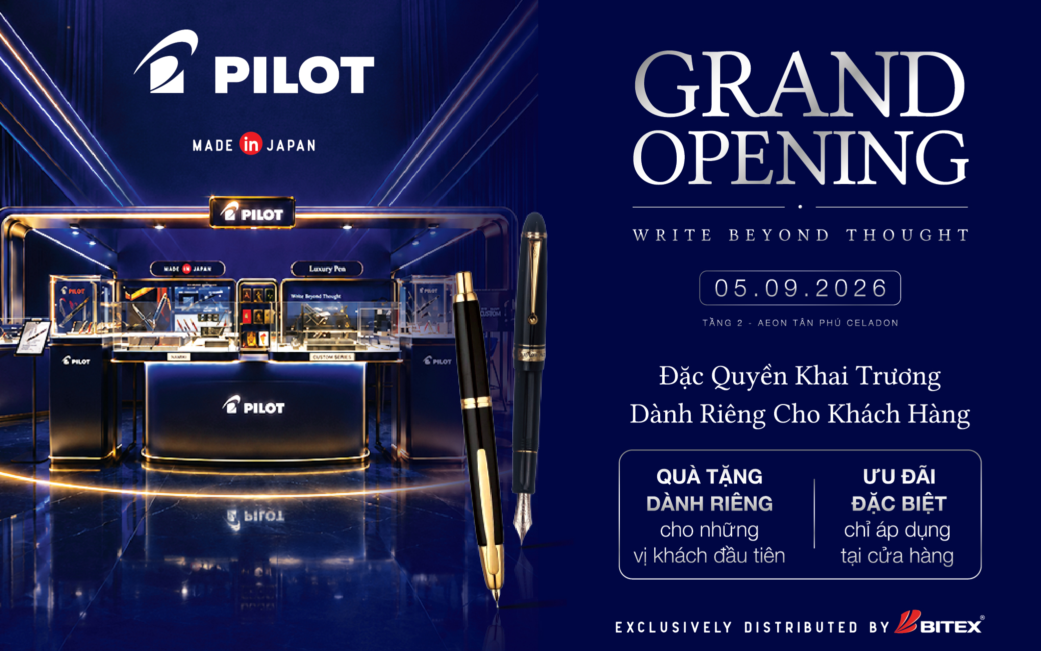 [KHAI TRƯƠNG CỬA HÀNG MỚI] BITEX PREMIUM STORE AEON MALL TÂN PHÚ CELADON
