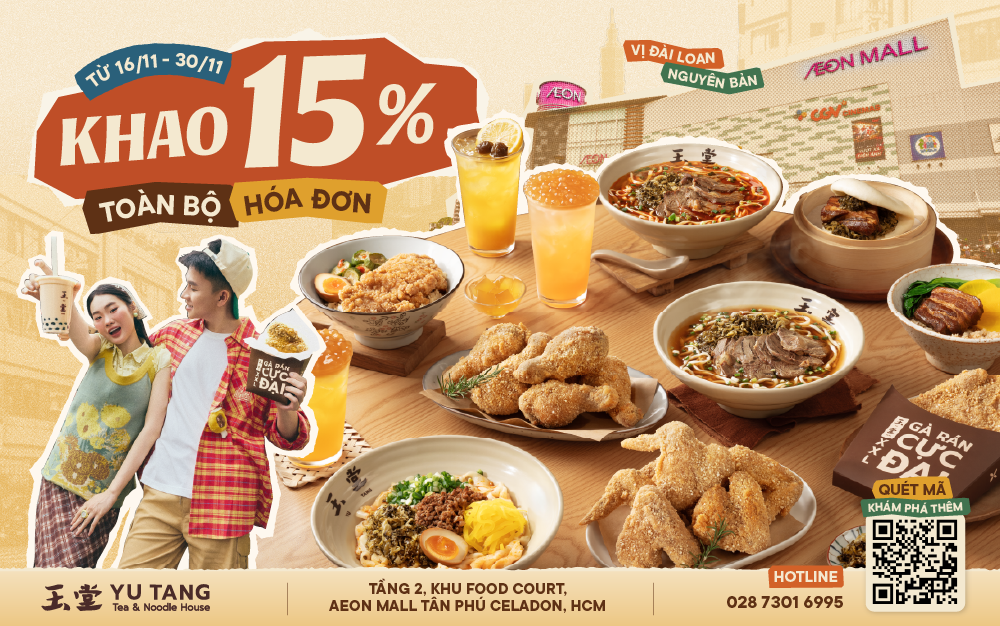 [KHAI TRƯƠNG CỬA HÀNG MỚI] YUTANG CHÍNH THỨC CÓ MẶT - GIẢM 20% TOÀN BỘ HÓA ĐƠN