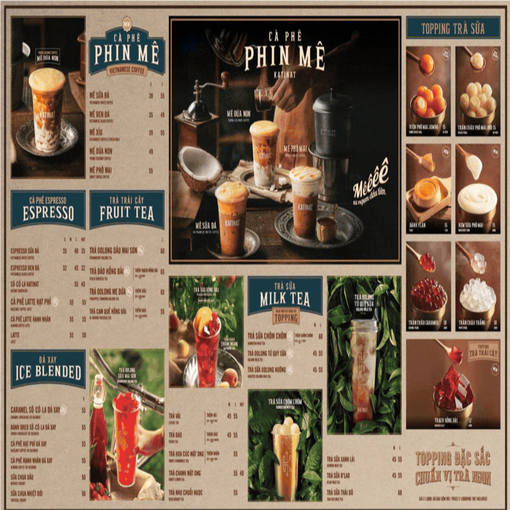 Menu Katinat có gì? Mức giá mới nhất & Top món nên thử