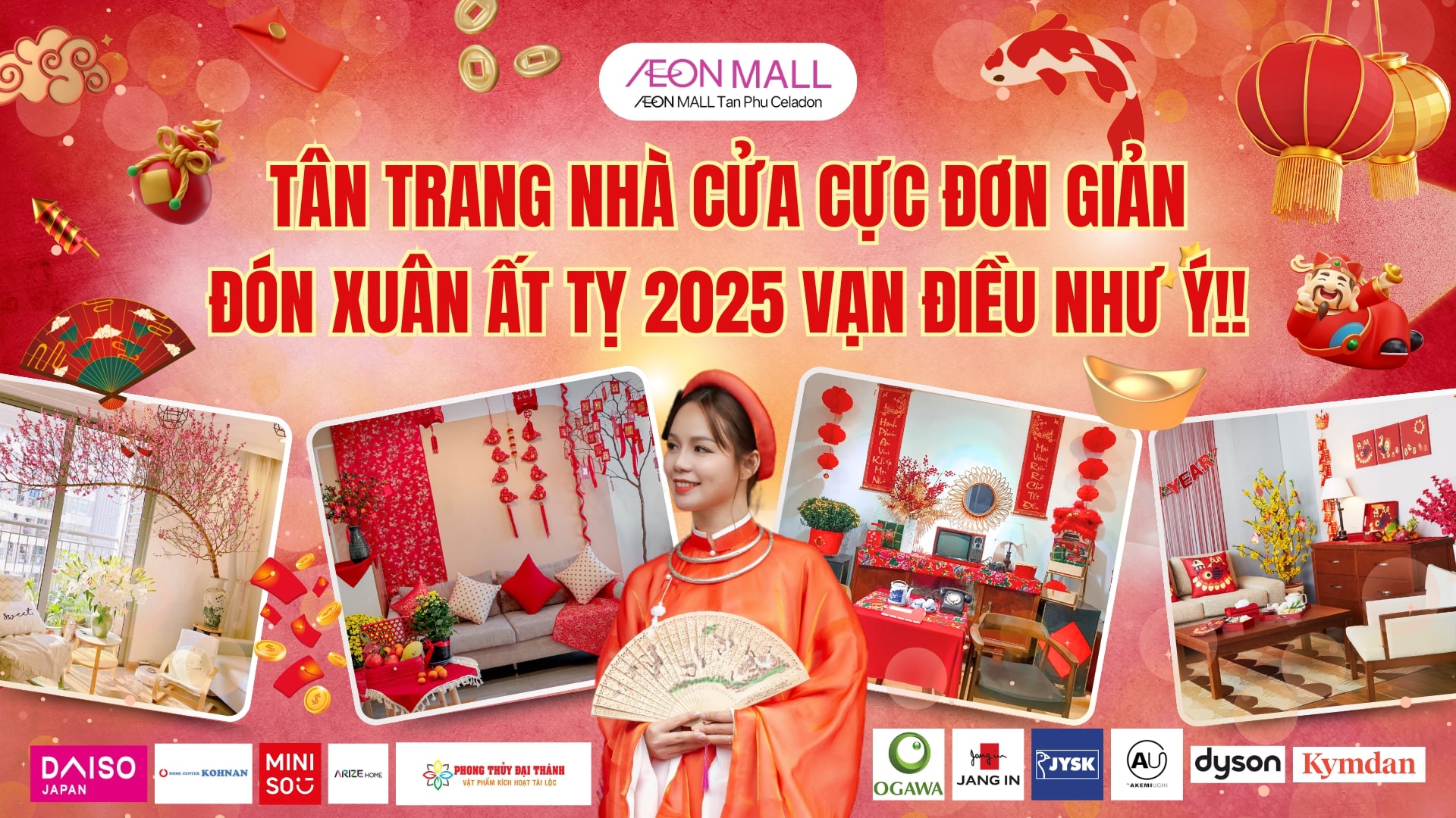 TÂN TRANG NHÀ CỬA CỰC ĐƠN GIẢN ĐÓN XUÂN ẤT TỴ 2025 VẠN ĐIỀU NHƯ Ý