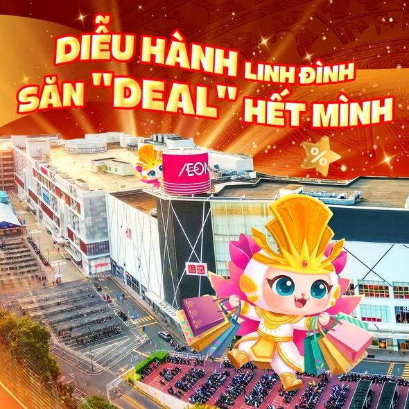 Săn "bão" ưu đãi Mega Sale dịp đại lễ 30/4 tại AEON MALL Tân Phú Celadon