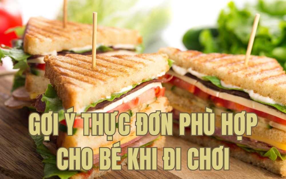 GỢI Ý THỰC ĐƠN PHÙ HỢP CHO BÉ KHI ĐI CHƠI