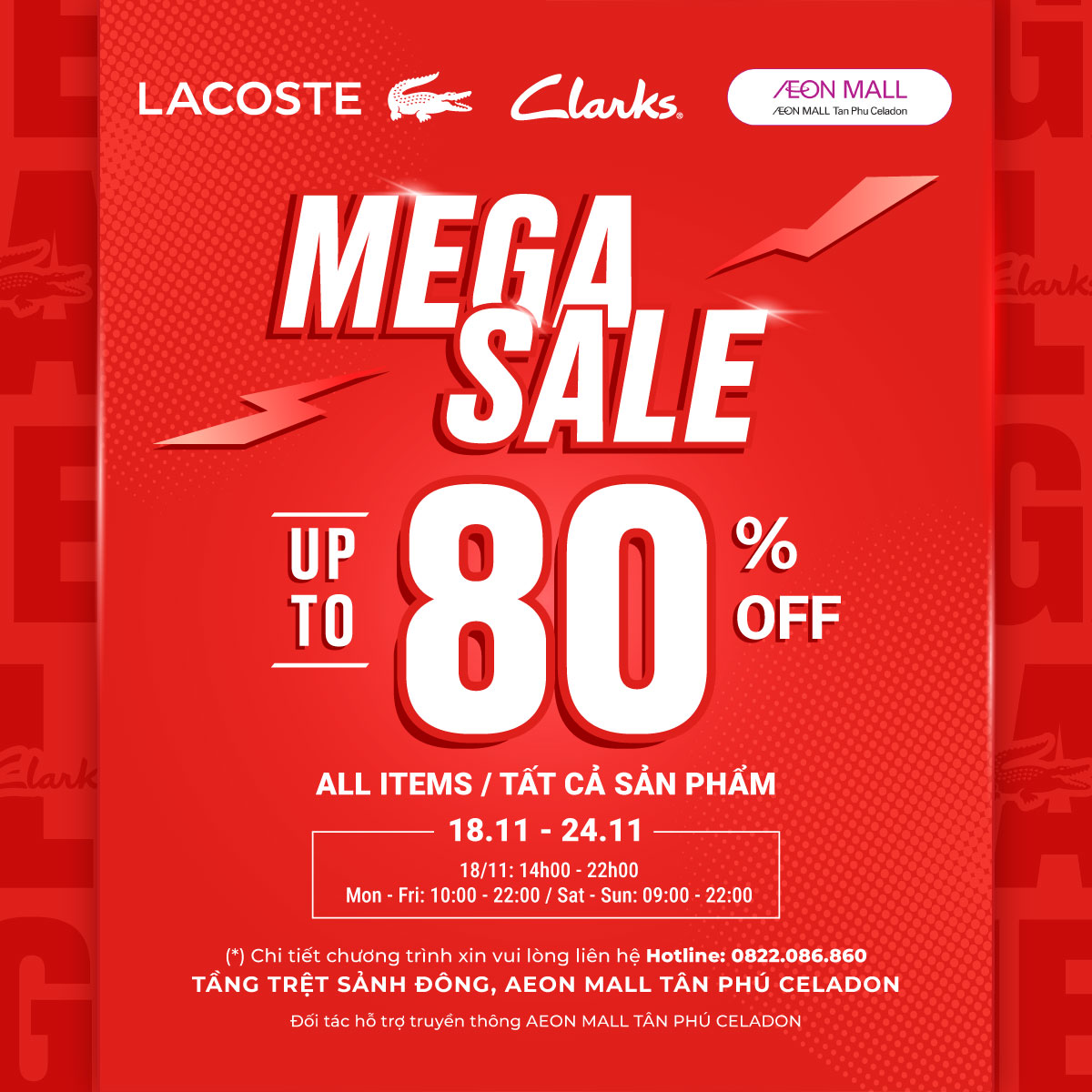 MEGA SALE LACOSTE