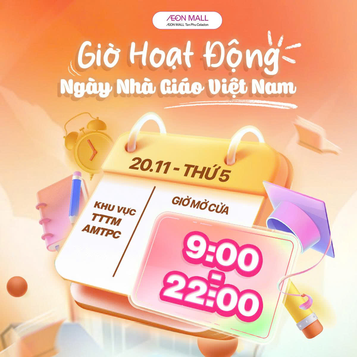 GIỜ HOẠT ĐỘNG NGÀY NHÀ GIÁO