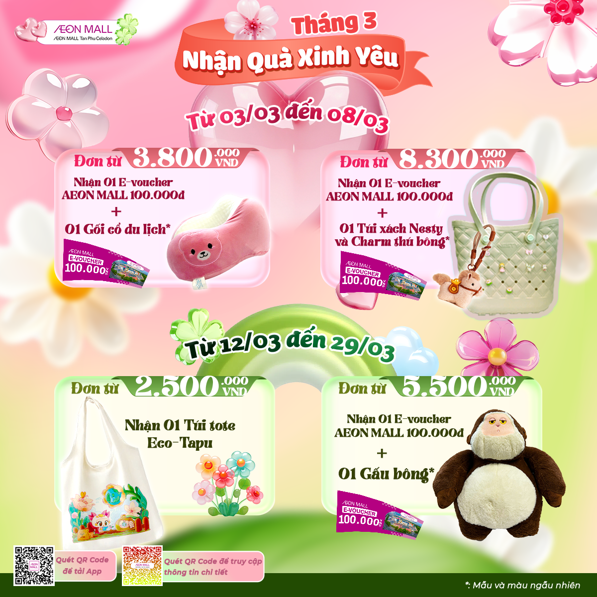 THÁNG 3 NHẬN QUÀ XINH YÊU