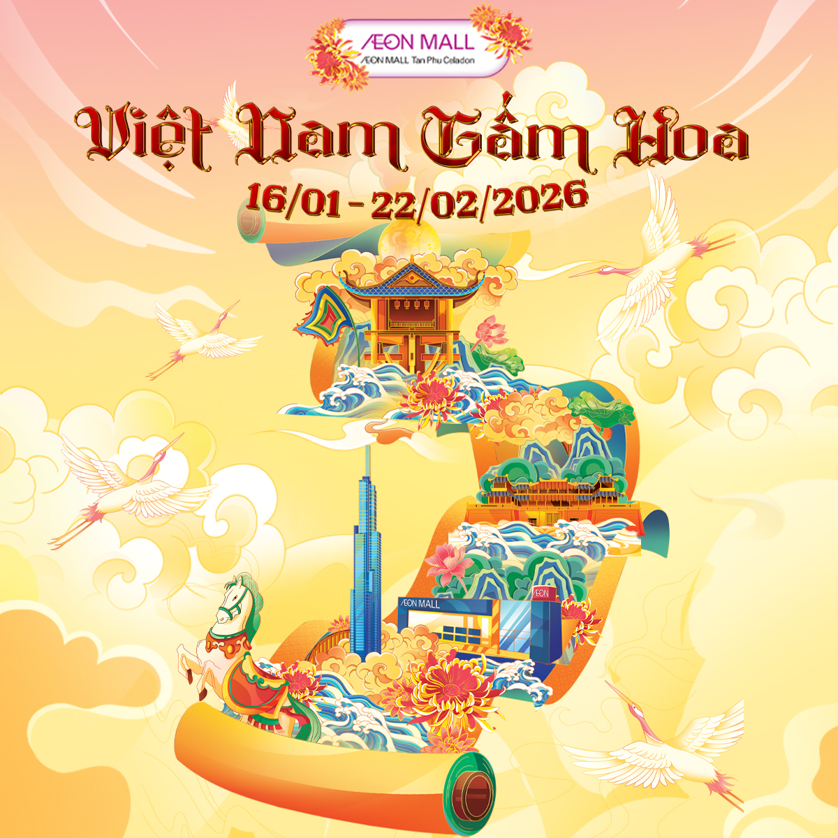 VIỆT NAM GẤM HOA