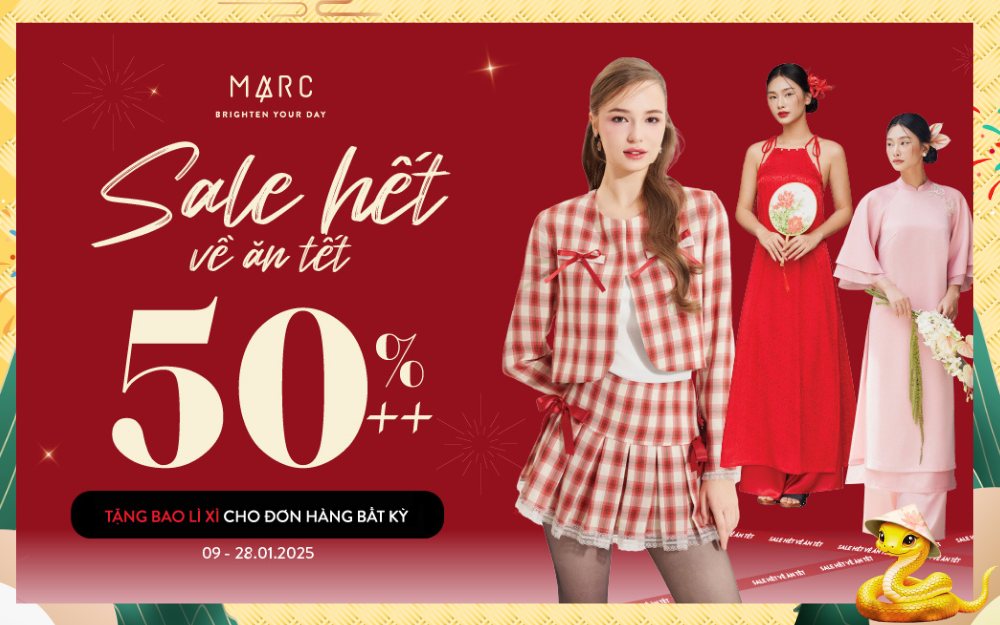 SALE HẾT VỀ ĂN TẾT | GIẢM ĐẾN 50%++