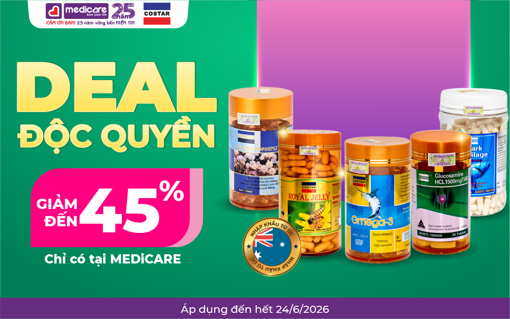 DEAL ĐỘC QUYỀN - CHỈ CÓ TẠI MEDiCARE