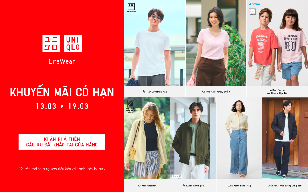 UNIQLO | KHUYẾN MÃI CÓ HẠN