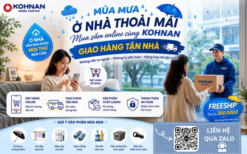 MÙA MƯA MUA HÀNG ONLINE TẠI NHÀ CÙNG KOHNAN