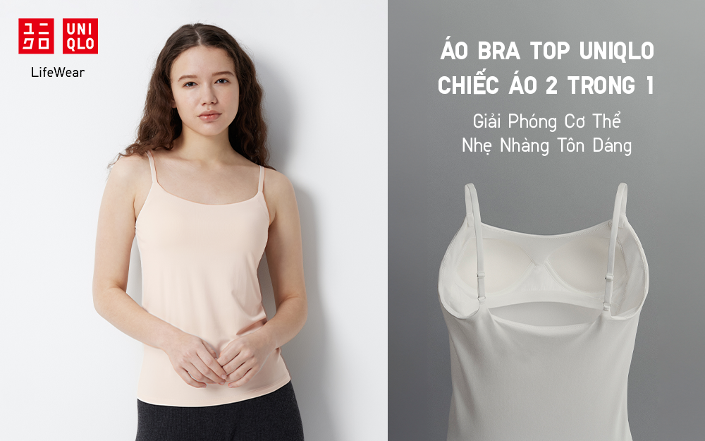 ÁO BRA TOP UNIQLO CHIẾC ÁO 2 TRONG 1