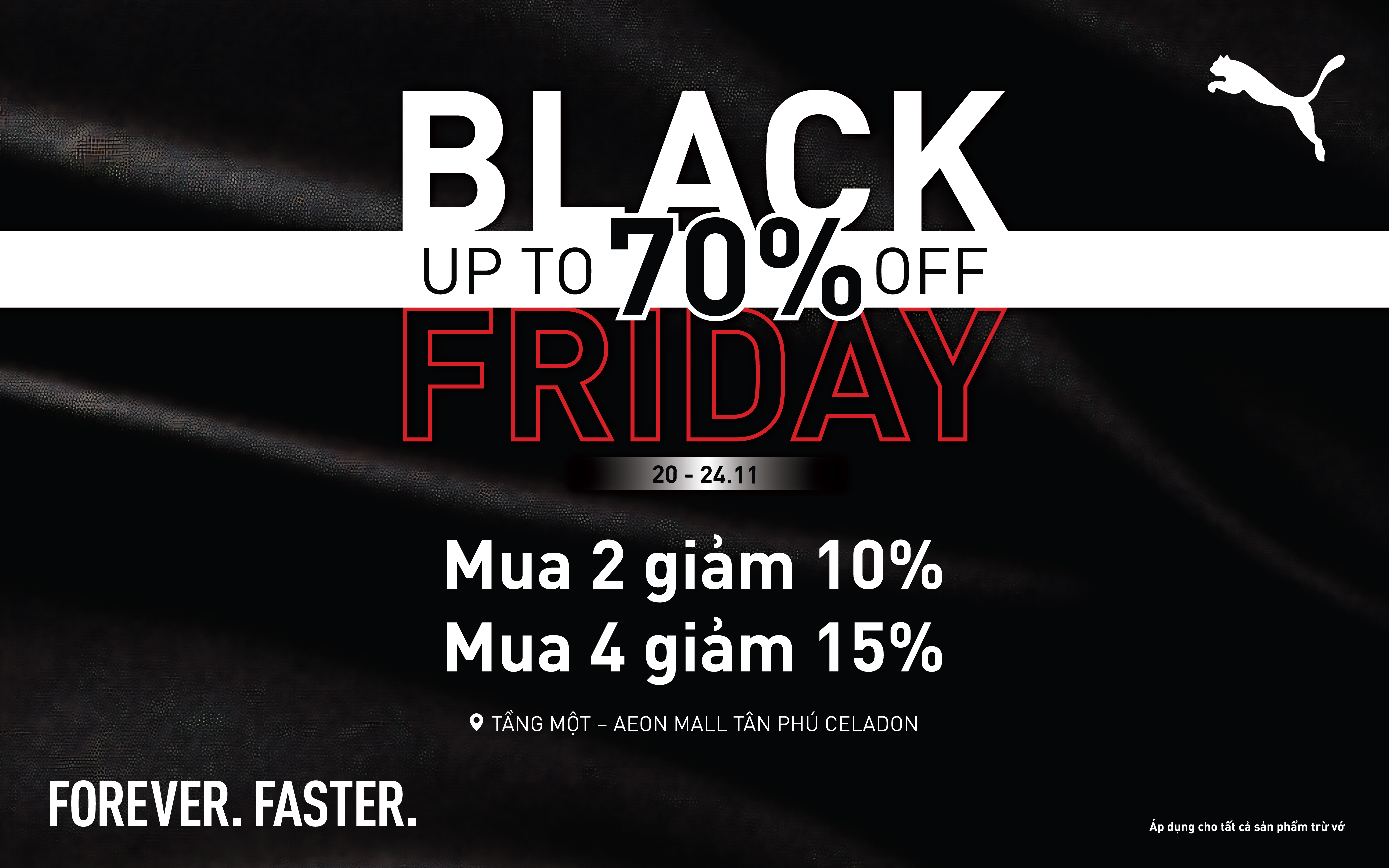 MUA SẮM KHỎI LO - BLACK FRIDAY NÀY CÓ PUMA SALE TO