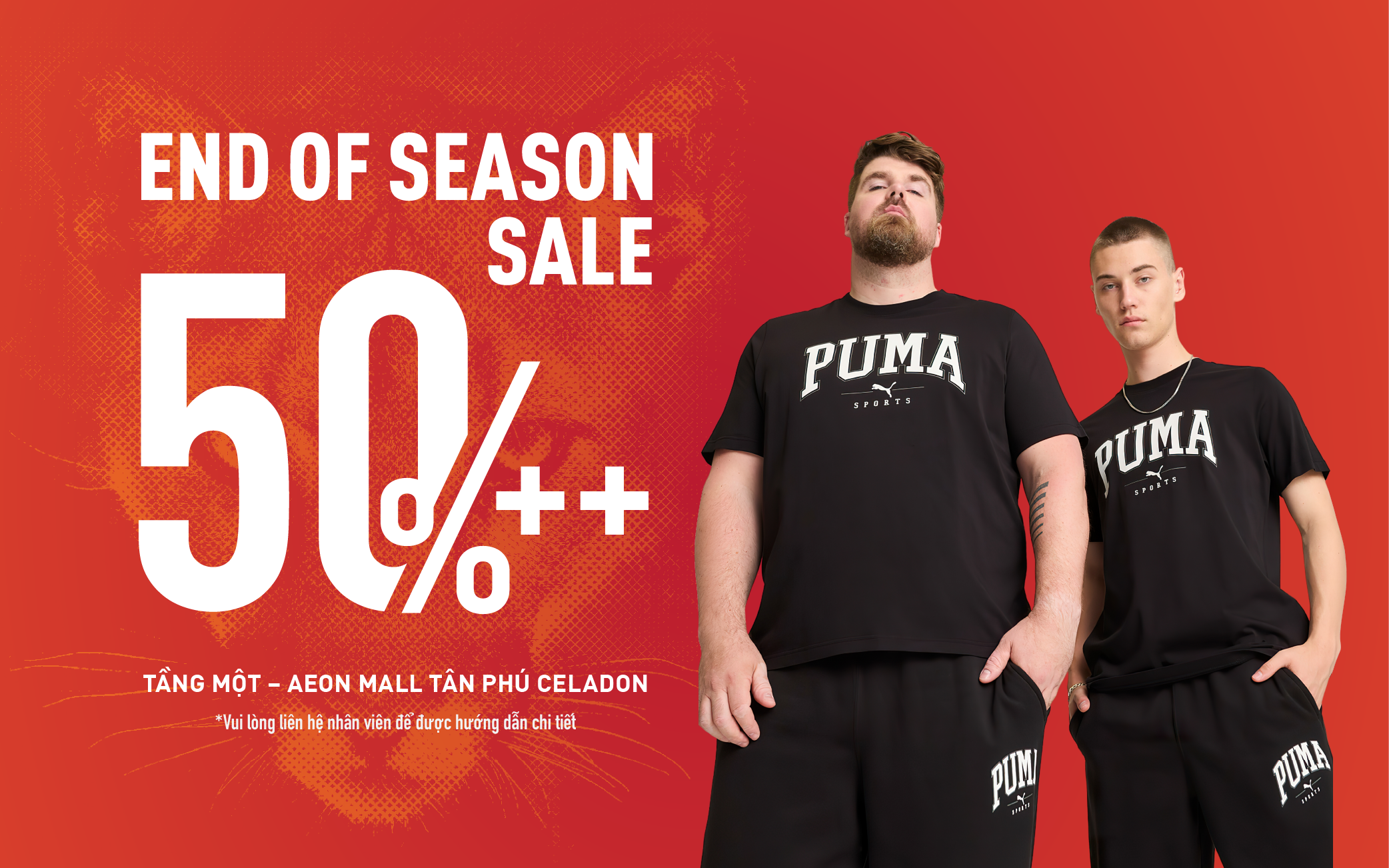 PUMA END OF SEASON SALE UP TO 50%++