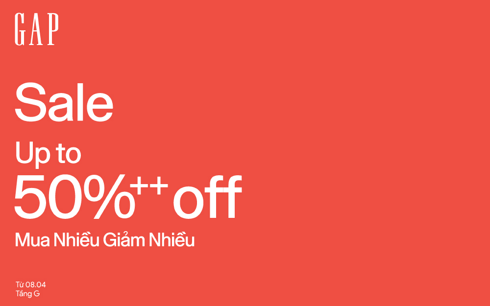 GAP MID-SEASON SALE — UP TO 50%++ OFF