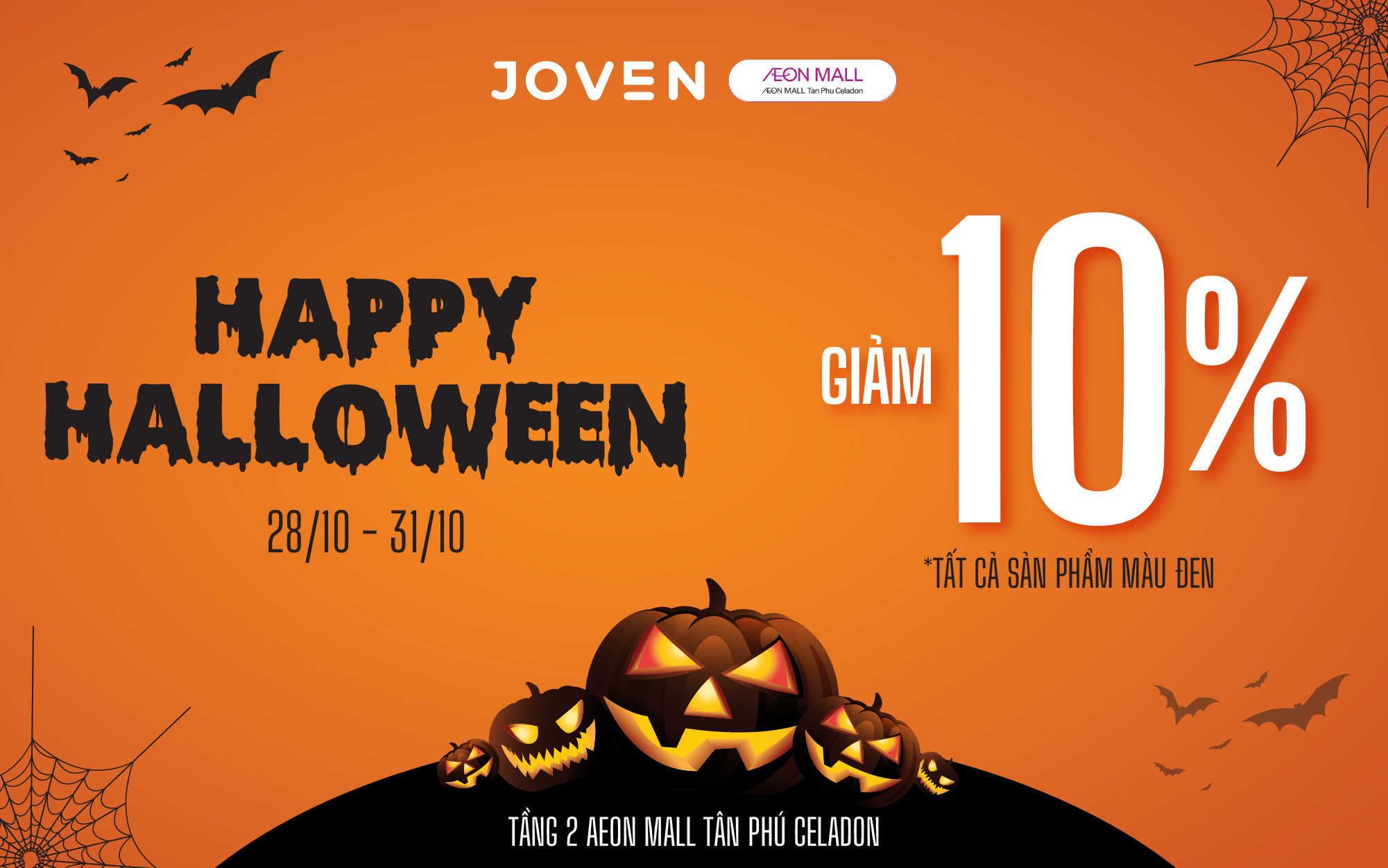 BÃO SALE HALLOWEEN CỦA JOVEN ĐÃ ĐỔ BỘ!