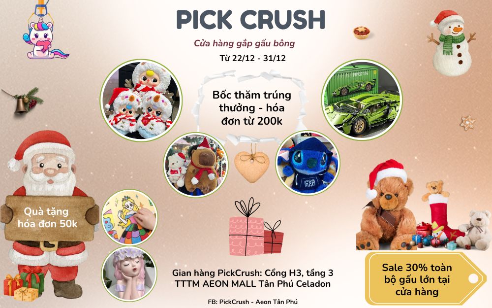 PICK CRUSH | GIÁNG SINH TINH TẾ – QUÀ TẶNG ĐẲNG CẤP