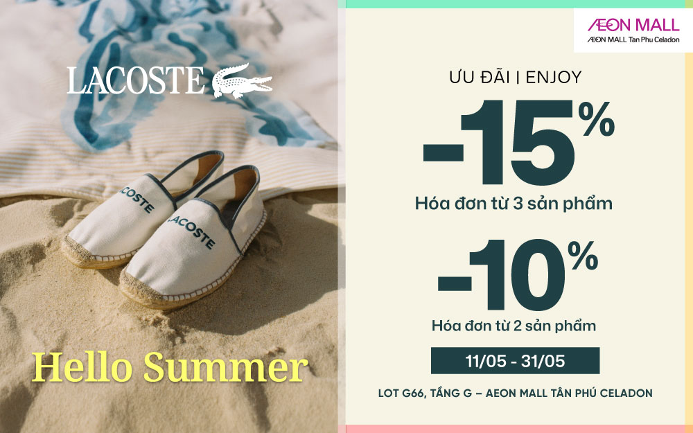 HELLO SUMMER | READY TO PLAY WITH LACOSTE