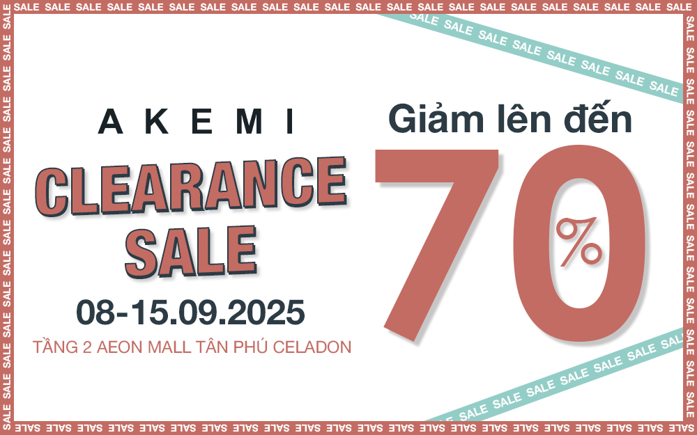 AKEMI CLEARANCE SALE UP TO 70%