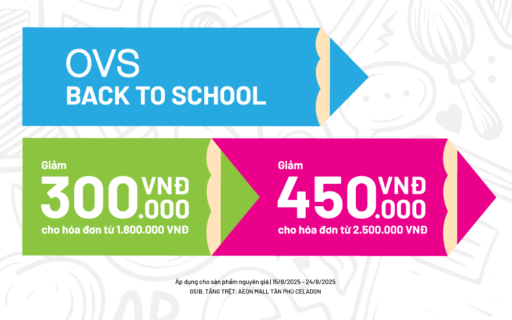 BACK TO SCHOOL | GIẢM GIÁ LÊN ĐẾN 450K