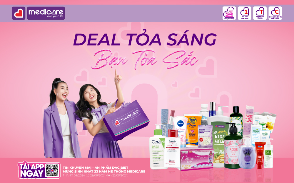 DEAL TỎA SÁNG - BẠN TỎA SẮC MỪNG SINH NHẬT MEDiCARE 23 NĂM