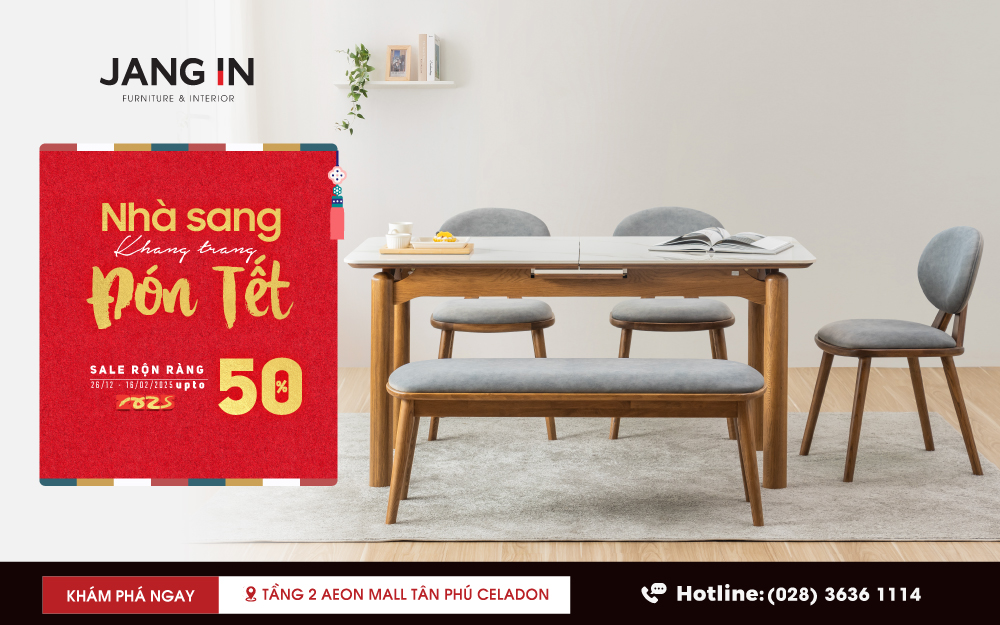 SALE UP TO 50%: CƠ HỘI SẮM NỘI THẤT SANG - ĐÓN TẾT KHANG TRANG