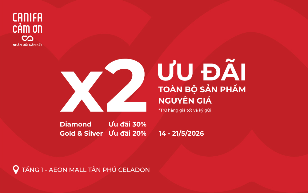 CANIFA CẢM ƠN NHÂN ĐÔI ƯU ĐÃI HẠNG THẺ THÀNH VIÊN