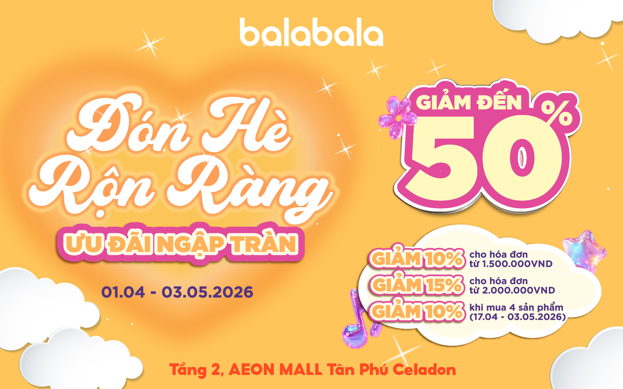 BALABALA | ĐÓN HÈ RỘN RÀNG – ƯU ĐÃI NGẬP TRÀN