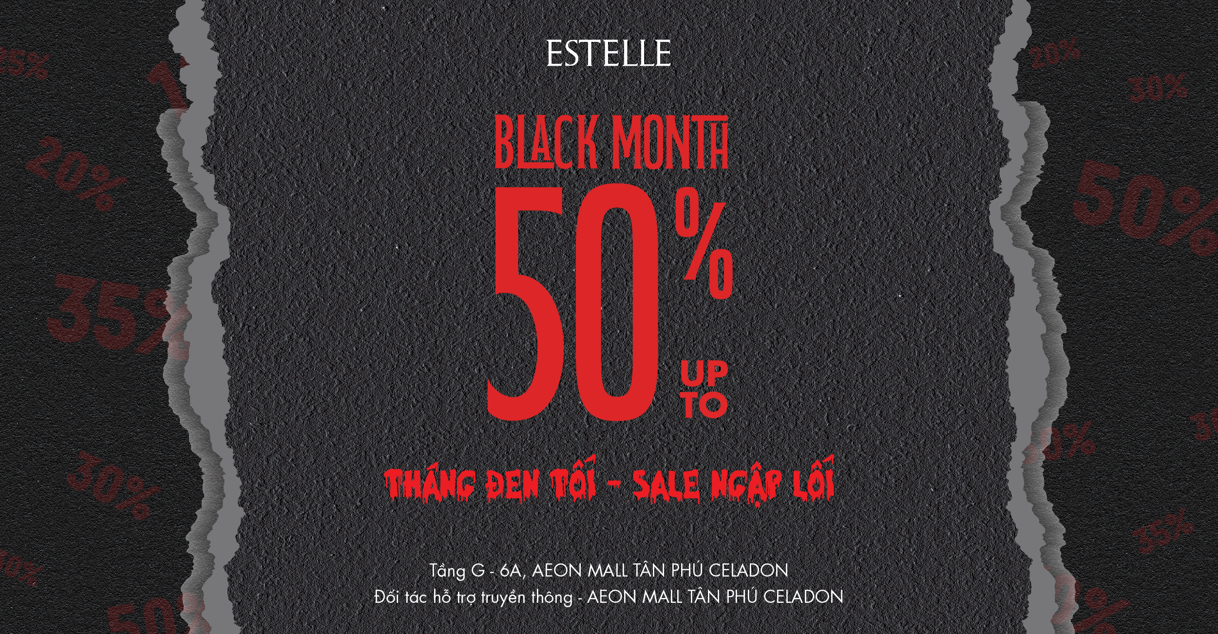 BLACK MONTH UP TO 50%