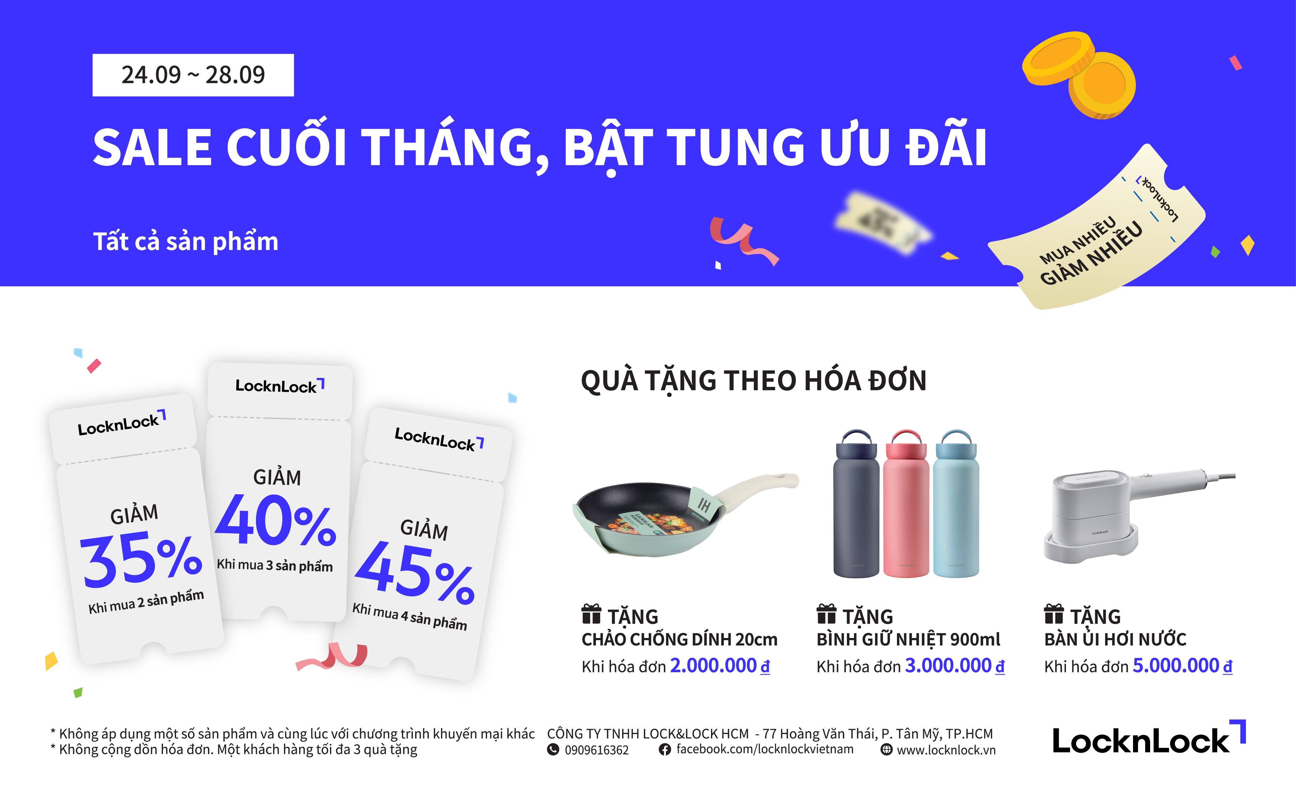 LOCKNLOCK | SALE CUỐI THÁNG - BẬT TUNG ƯU ĐÃI
