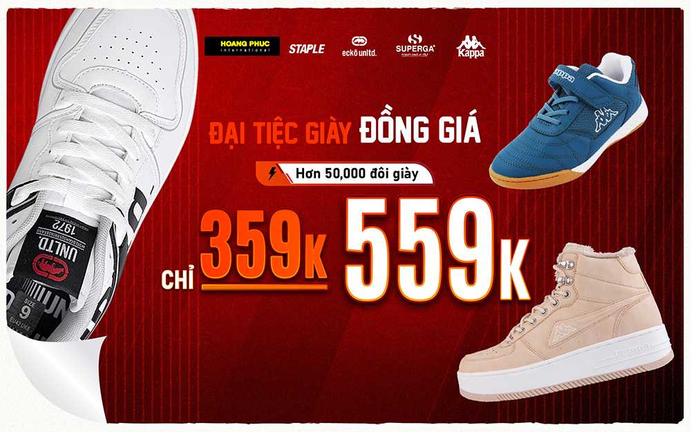 ĐẠI TIỆC GIÀY ĐỒNG GIÁ #359K #559K