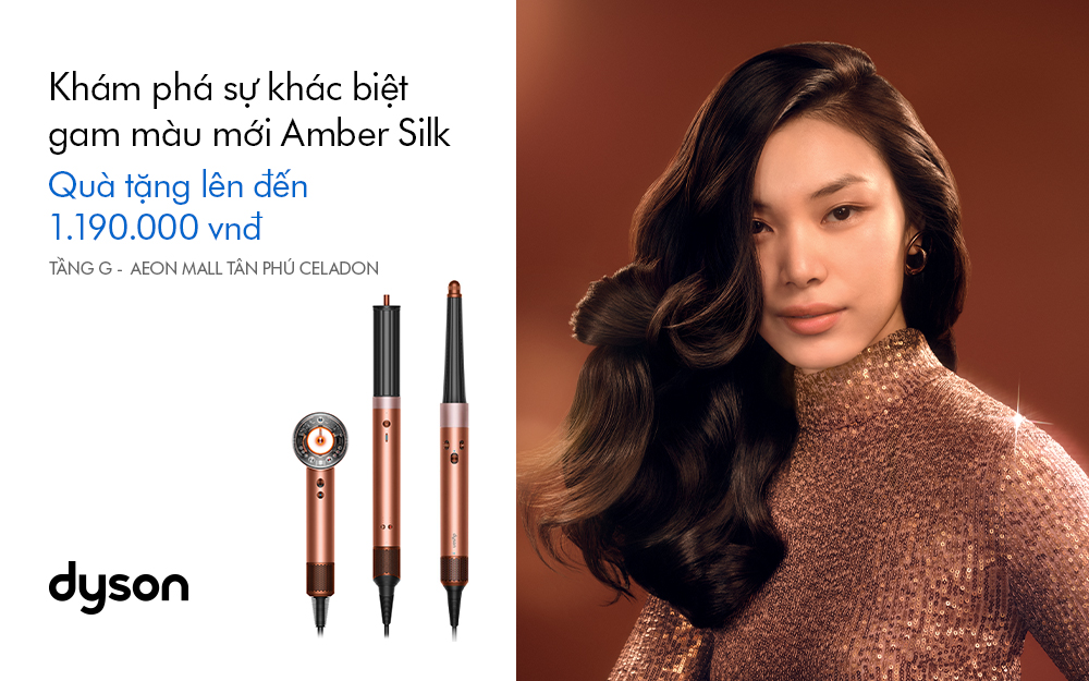 DYSON RA MẮT GAM MÀU AMBER SILK THỜI THƯỢNG