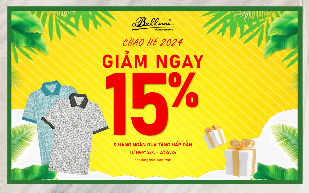 CHÀO HÈ 2024 || BELLUNI GIẢM NGAY 15% CÙNG HÀNG NGÀN QUÀ TẶNG HẤP DẪN