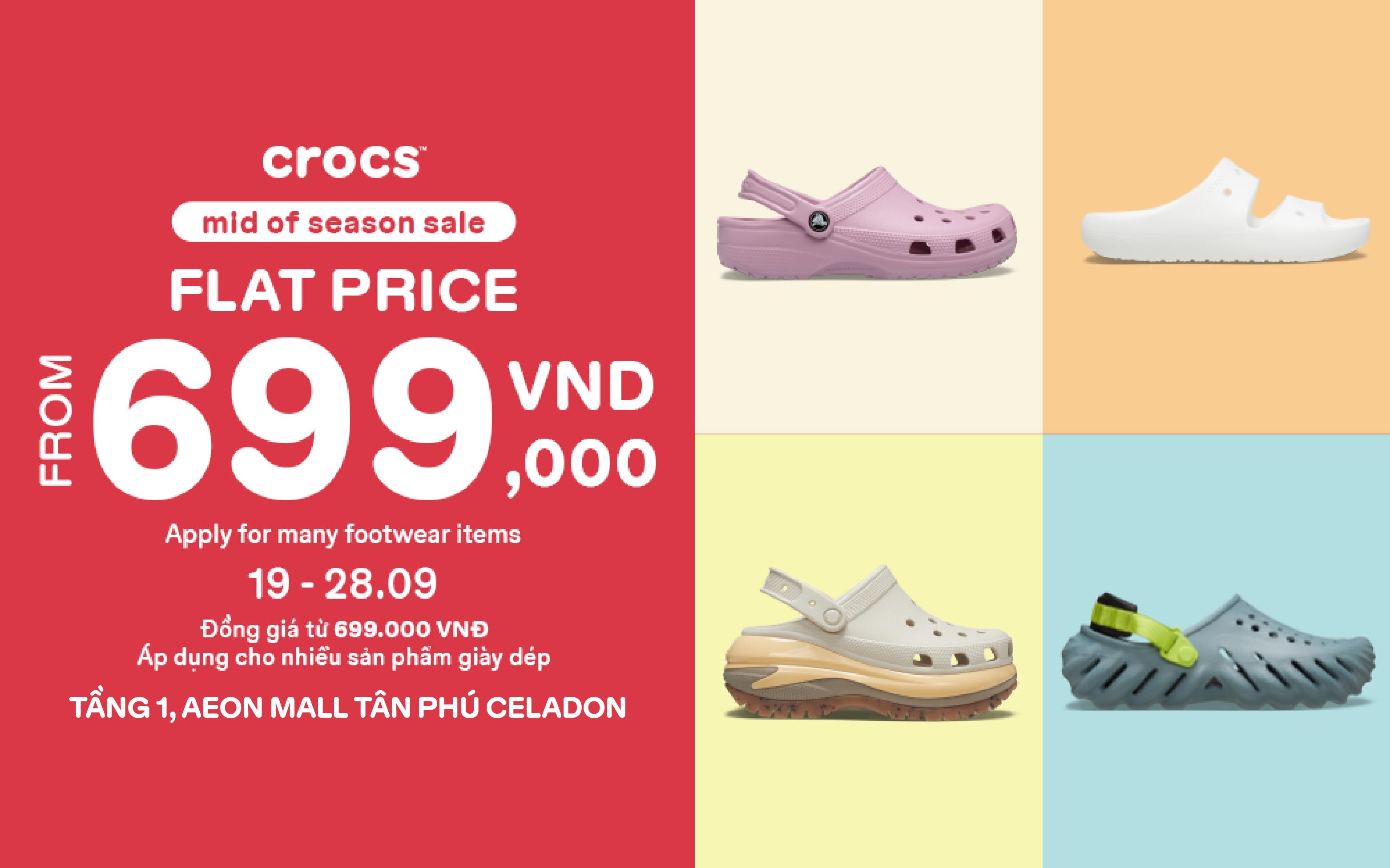 CROCS | ĐỒNG GIÁ GIỮA MÙA, XỊN KHÔNG ĐÙA
