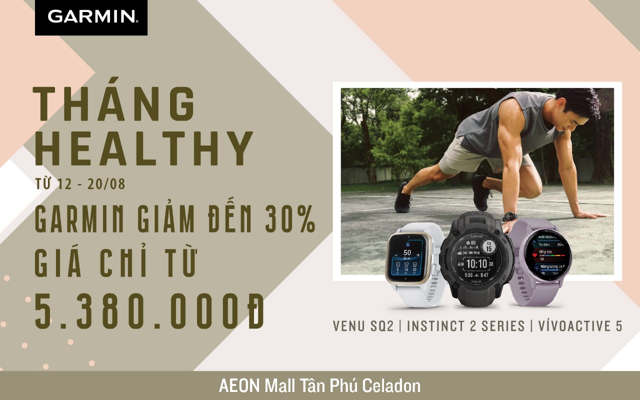 GARMIN GIẢM SỐC LÊN ĐẾN 30%